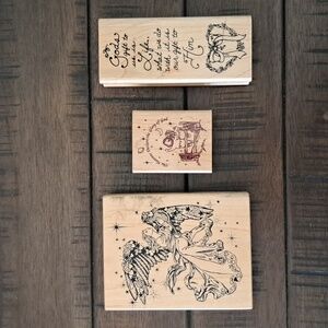 Religious themed wood stamps